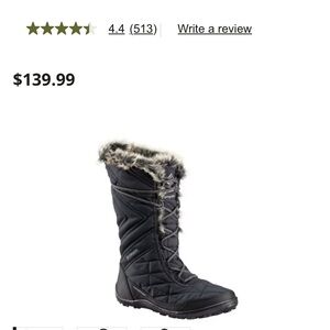 Columbia Women's Black Fur-Lined Winter Boots